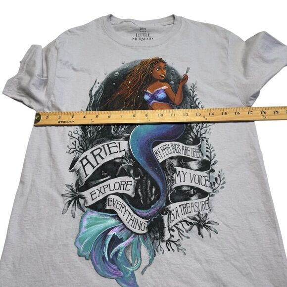 Disney The Little Mermaid Tee Gray Sz S - Picture 5 of 11
